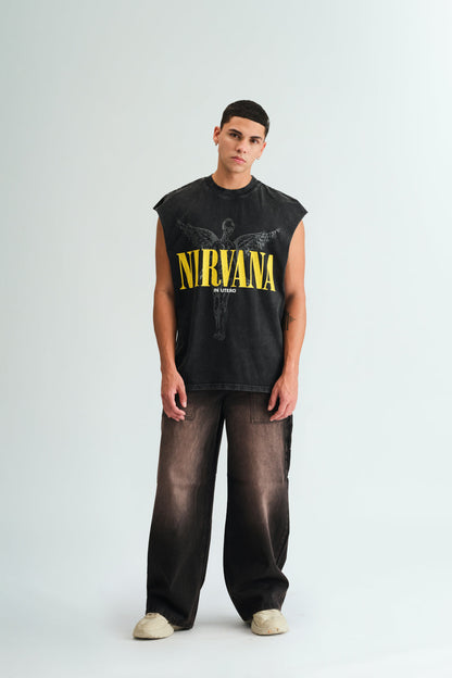 Black Nirvana Oversized Tank