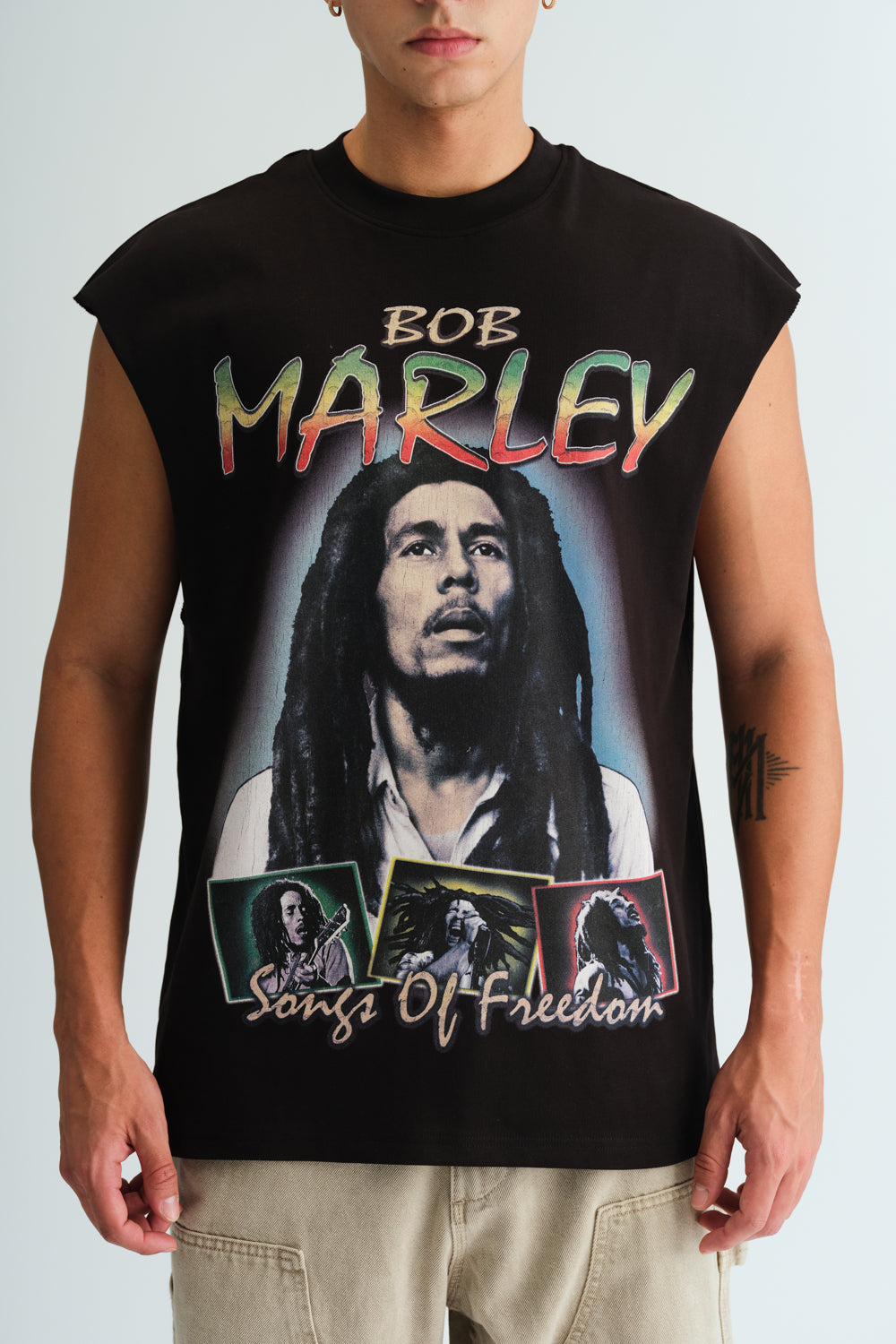 Faded Bob Marley Oversized Tank